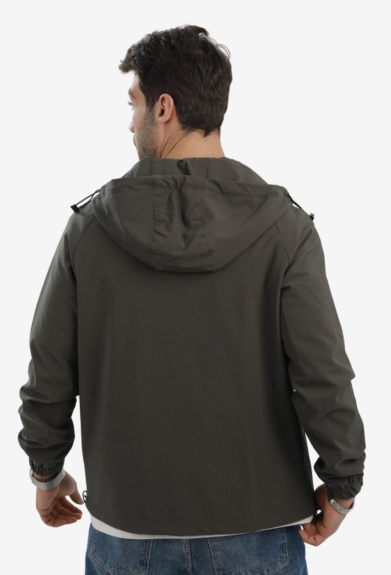 WHITE RABBIT Jacket soft with lining-Olive - Image 4